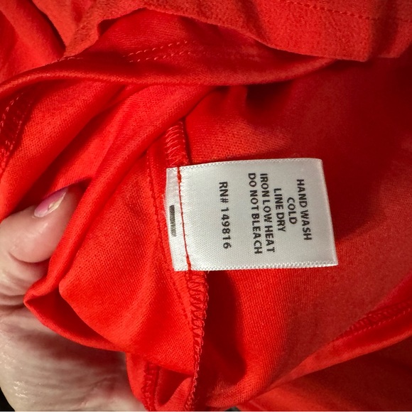 Dark Orange Long Sleeve Romper - Picture 5 of 6